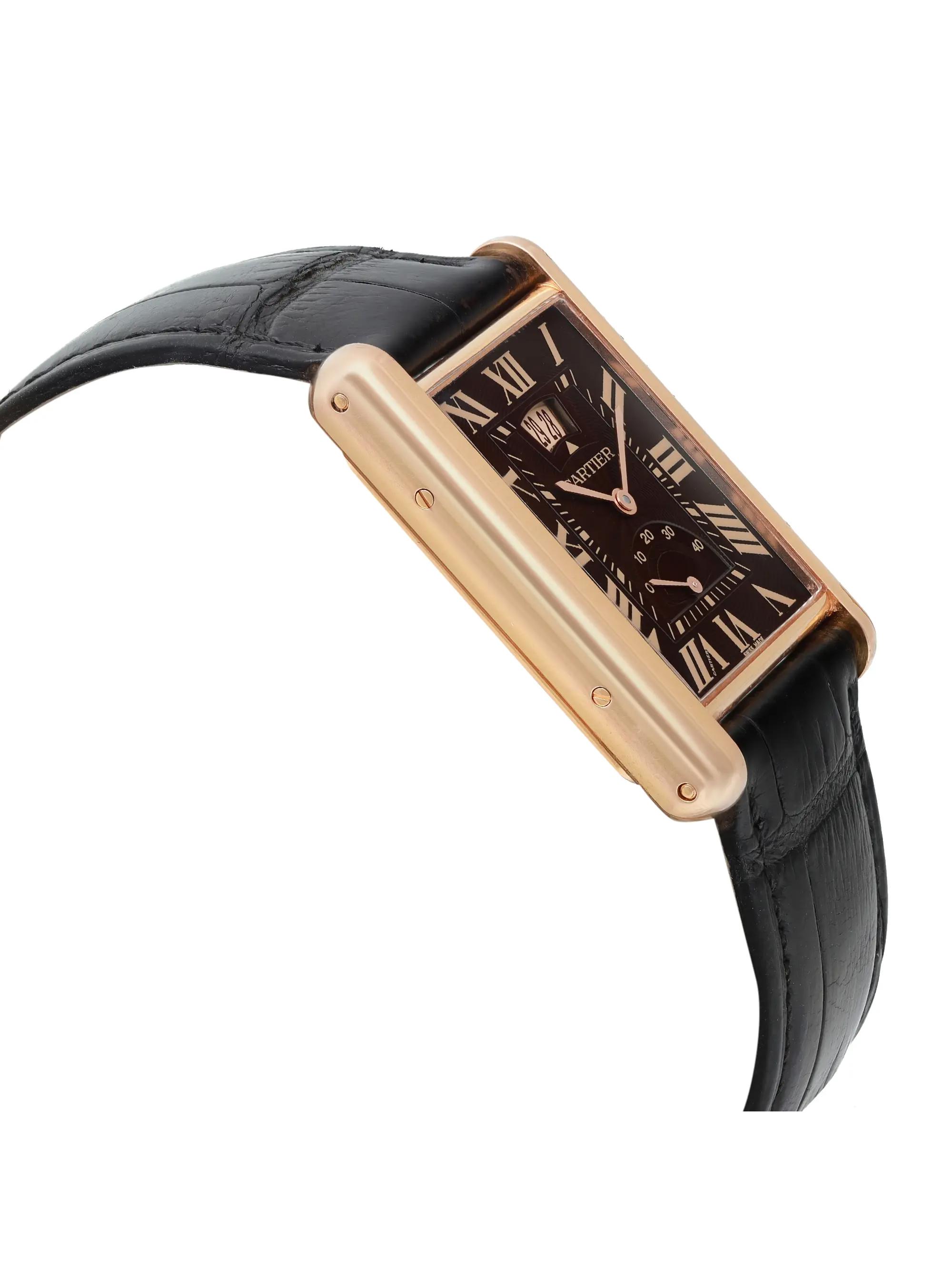 Pre-owned Cartier Tank Louis XL 18K Gold Hand Wind Mens Watch W1560002 (Good)