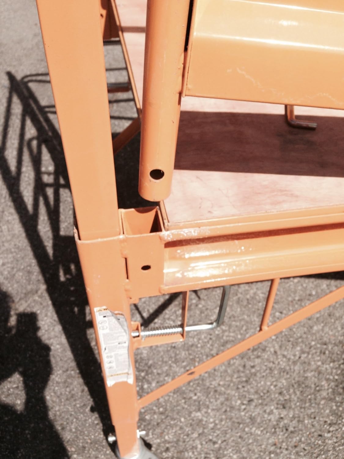 CBM Scaffold 6 Feet Scaffolding Guard Rail System. AKA CBM. Perry. Baker, Utility Tower Guard Rail