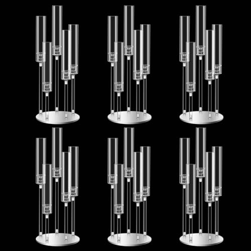 35inch 10pcs Black Candelabra Centerpieces for Tables 5 Arms Wedding centerpieces for Decorations