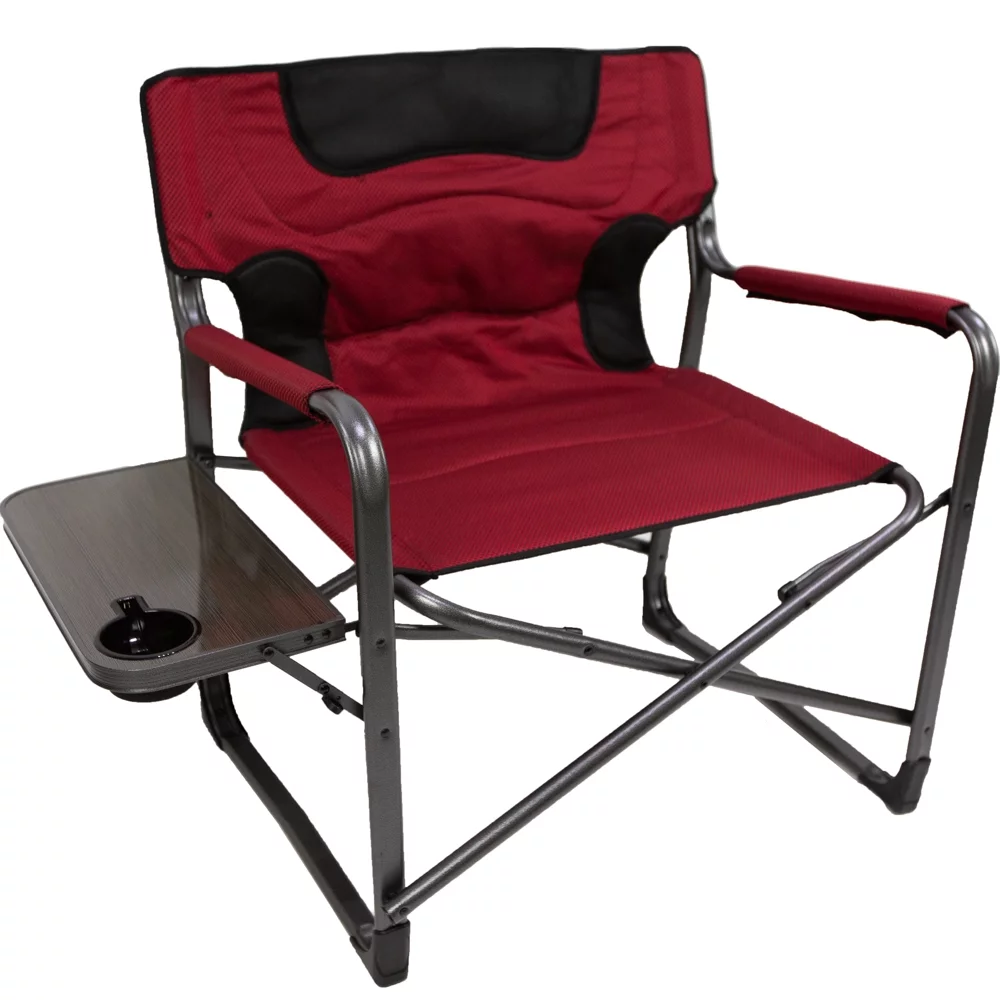 Ozark Trail Camping Director Chair XXL, Red, Adult, 10lbs