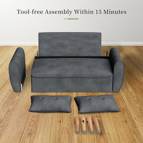 Vongrasig 47" Small Modern Loveseat Sofa