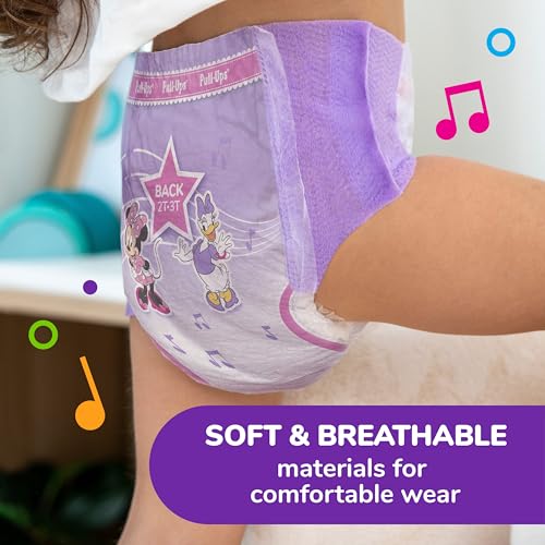 Pull-Ups Girls' Potty Training Pants, Size 3T-4T Training Underwear (32-40 lbs), 112 Count (4 Packs of 28)
