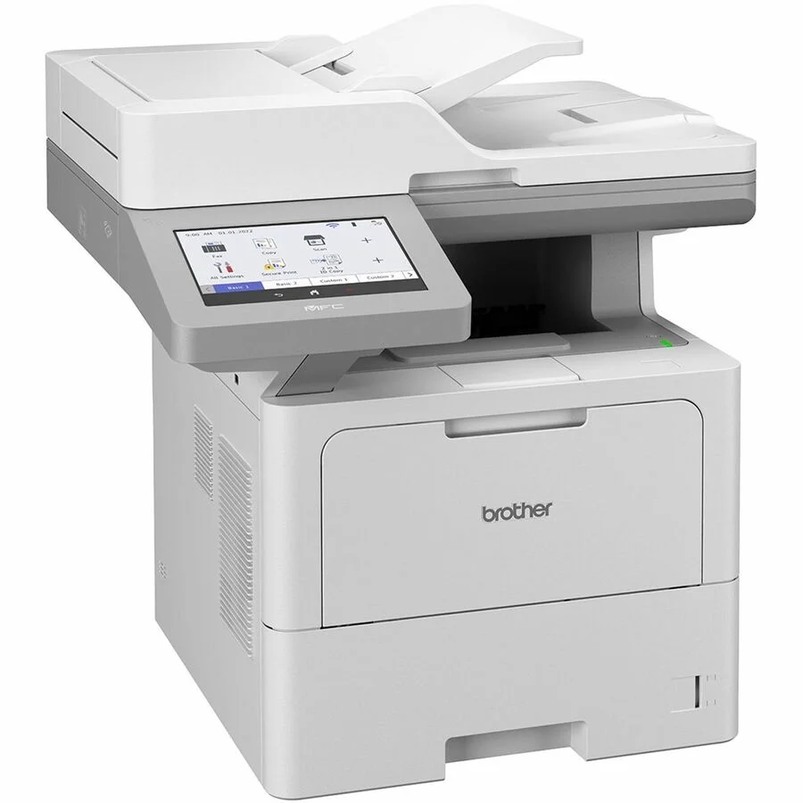 Brother MFC-L6915DW Wireless Laser Multifunction Printer - Monochrome - Copier/Fax/Printer/Scanner - 52 ppm Mono Print - 1200 x 1200 dpi Print