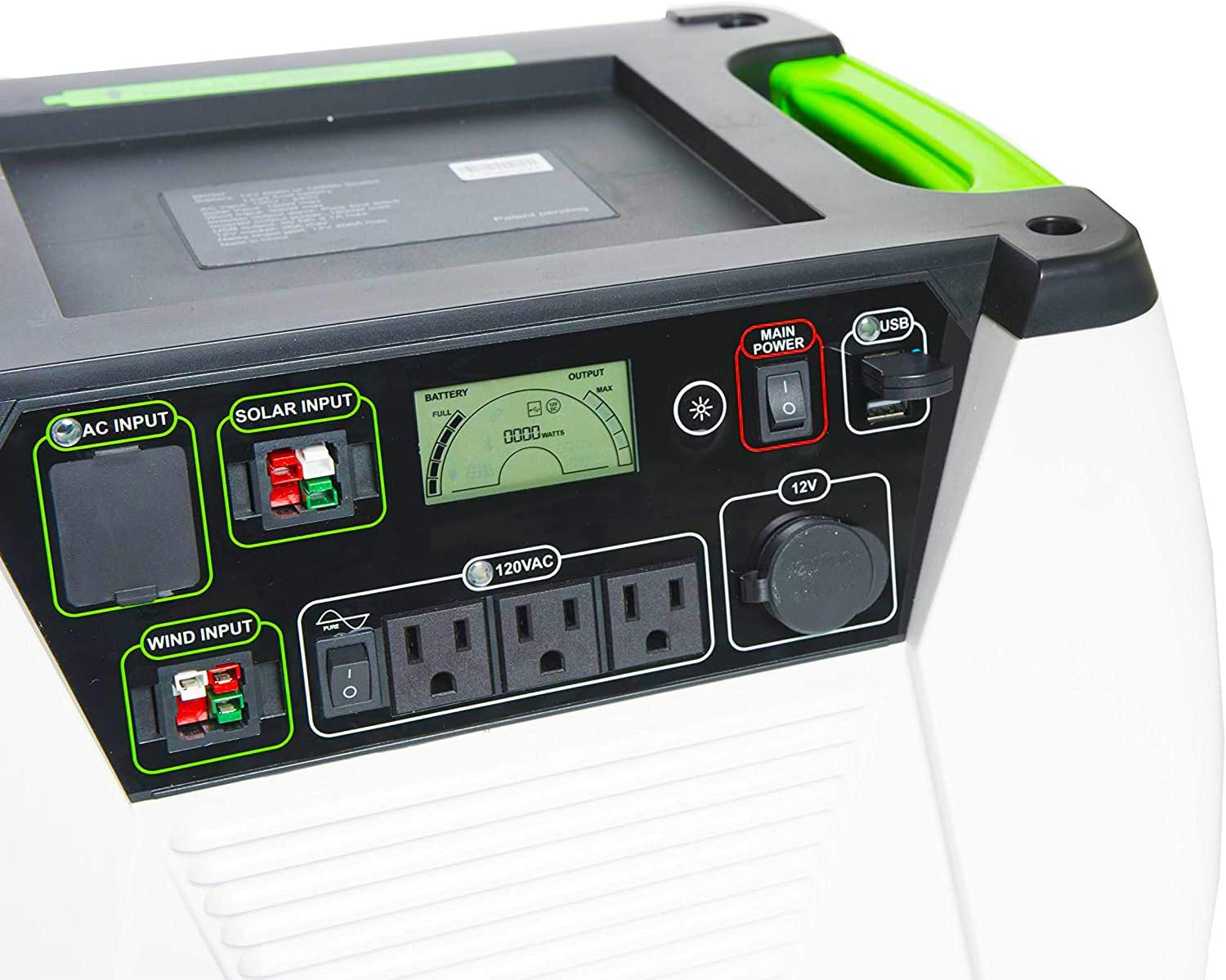 Nature's Generator Gold System 1800W Solar & Wind Powered Pure Sine Wave Off-Grid Generator + 100W Solar Panel, w/Infinite Expandability