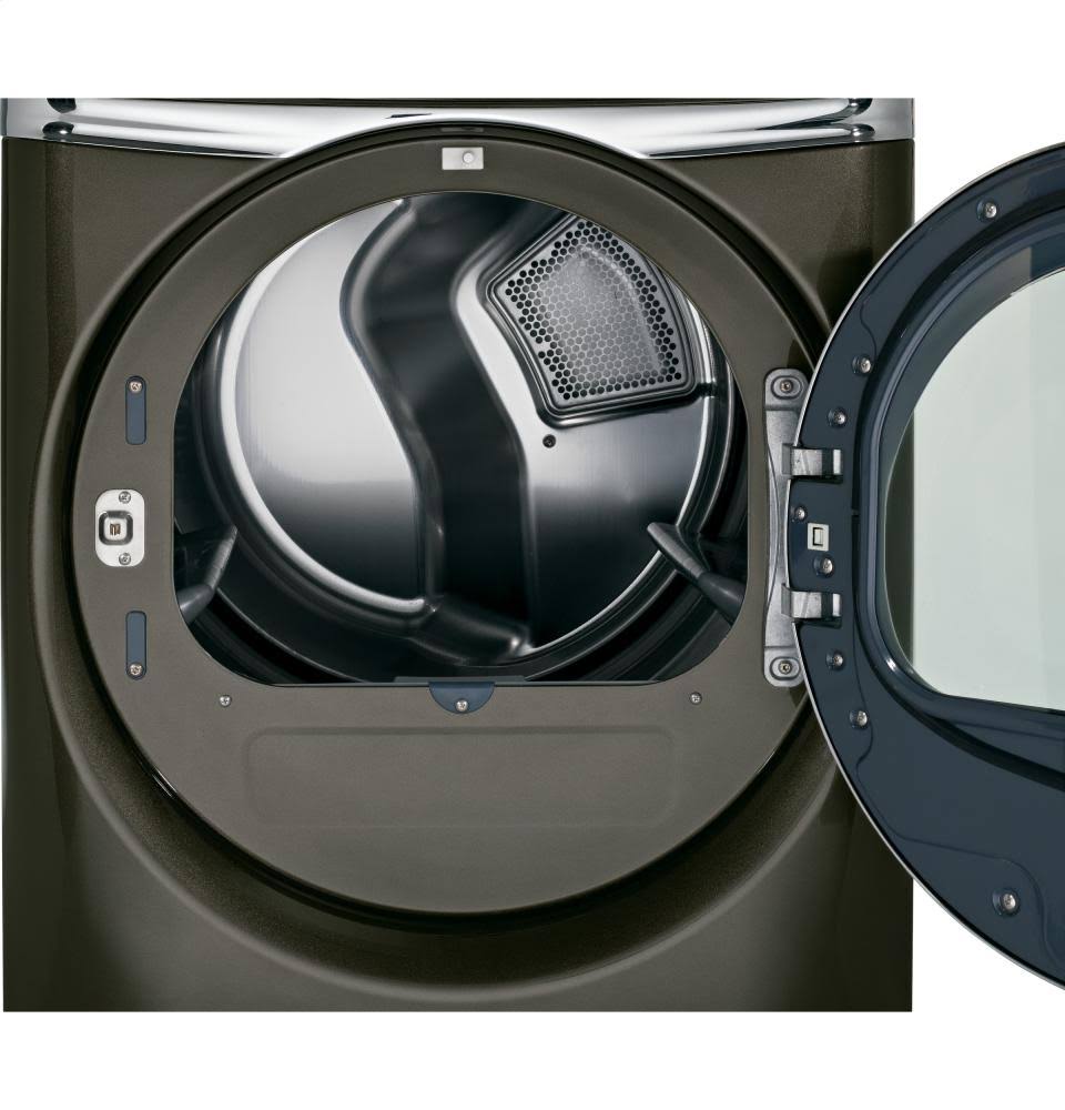 GE RightHeight GFDR485EFMC Front-Loading Electric Dryer - Metallic Carbon