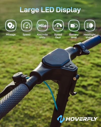Hoverfly X3/X5 Electric Scooter for Adults, 18/25 Mile Range, 20Mph Top Speed, 500W Motor, 10'' Solid Tire