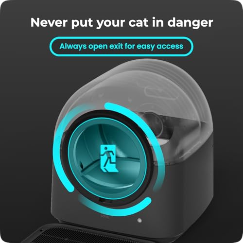 TYPro Self Cleaning Cat Litter Box Automatic Hands-Free Smart Robot self Cleaning Cat Litter Box for Multiple Cats with APP Control Safe with Litter