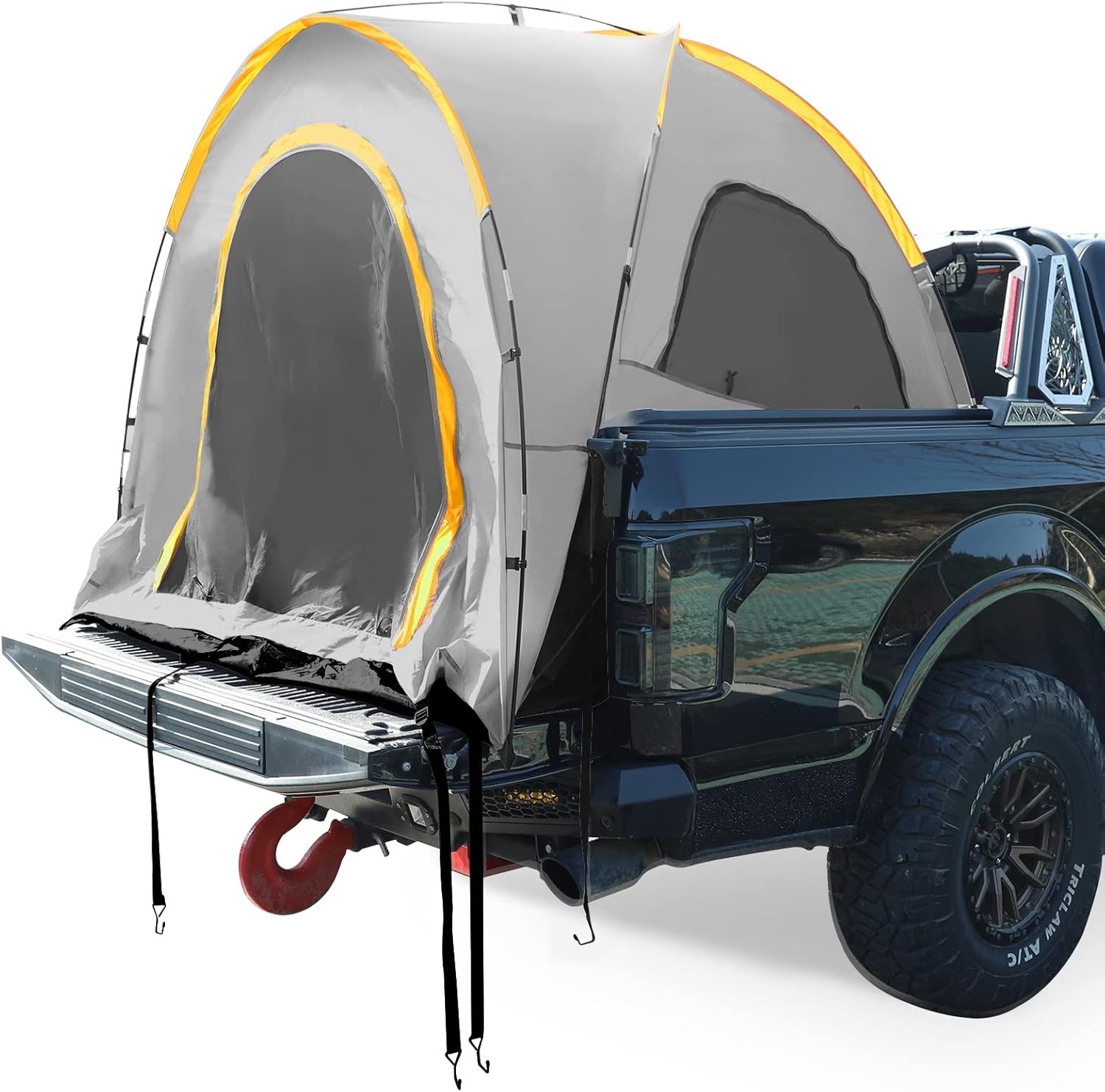 Pickup Truck Tent, Waterproof Double-Layer PU2000mm for 2 Persons, Portable Truck Bed Tent, 5.5'-5.8' Camping Preferred