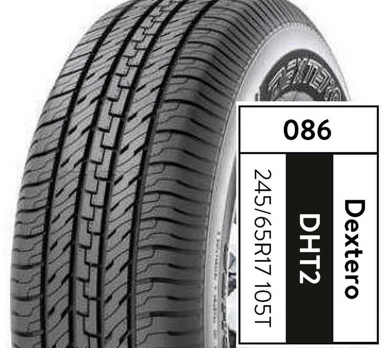 Dextero DHT2 Tire P245/65R17 105T Fits: 2004 Jeep Grand Cherokee Overland, 2019 Jeep Cherokee Trailhawk Elite