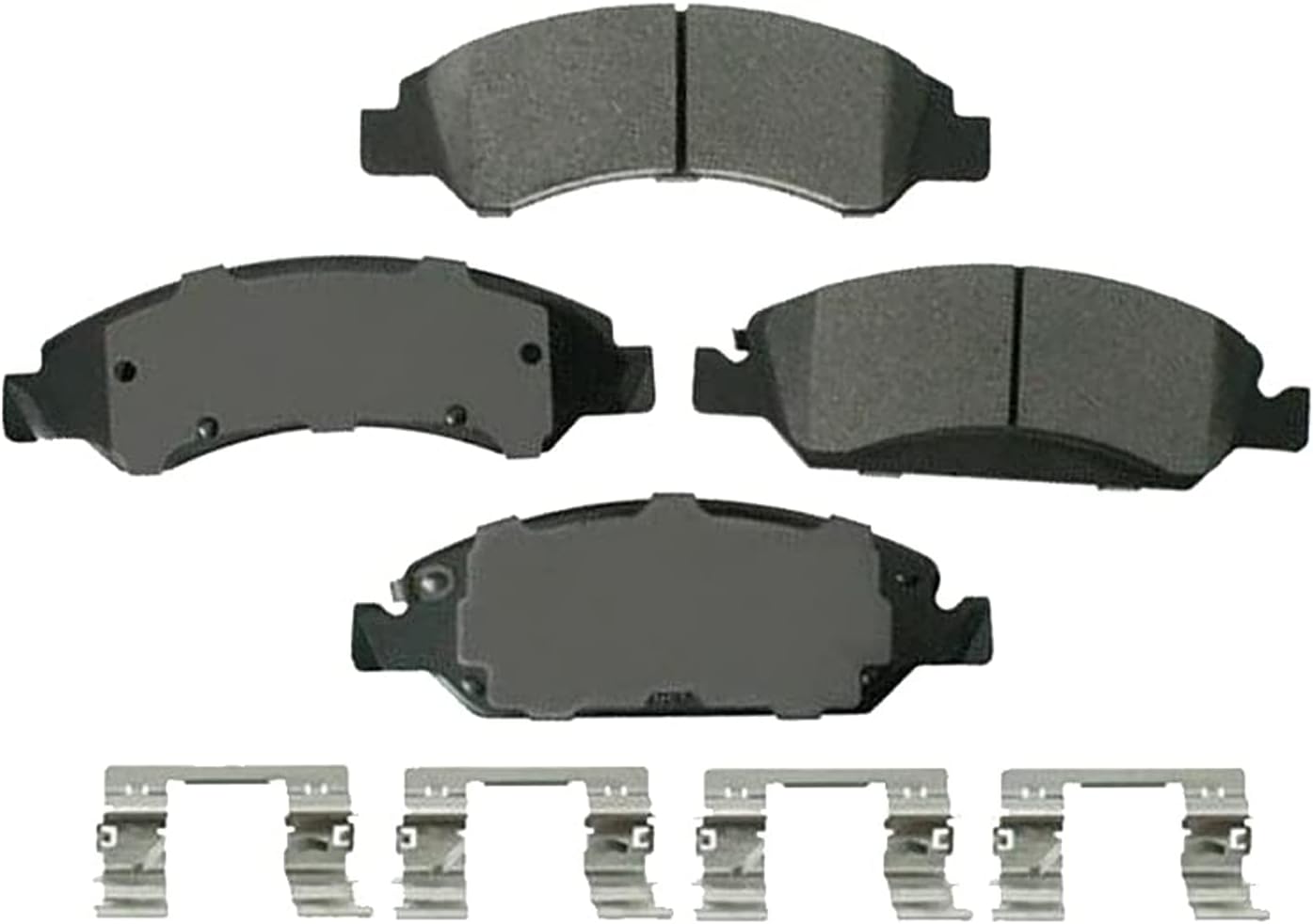 Detroit Axle - Front Drilled Slotted Disc Rotors + Brake Pads Replacement for Sierra Silverado Suburban Savana 1500 Escalade Tahoe Yukon - 6pc Set