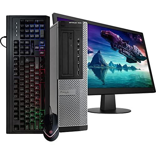 Dell Optiplex 7010 Small Desktop Computer (SFF) | Quad Core Intel i5 (3.2GHz) | 16GB DDR3 RAM | 2TB HDD Hard Disk Drive | Windows 10 Pro | 24in