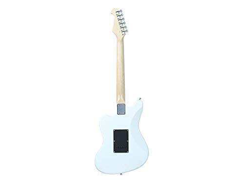 Monoprice Indo Series 6 String Basswood-Body Electric Guitar, Right, Sunburst (625882)