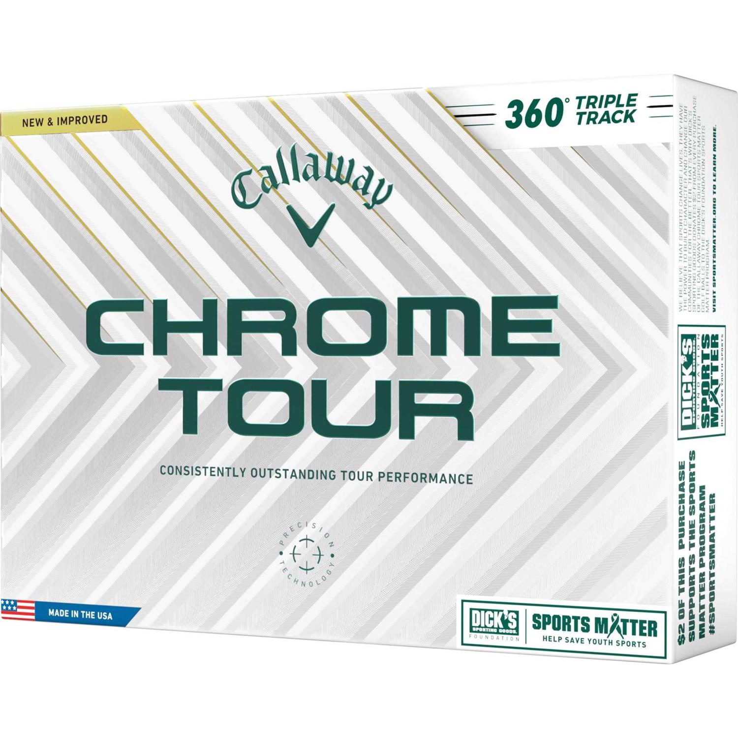 Callaway 2024 Chrome Tour Triple Track 360 Sports Matter Golf Balls - Sports Supplies Online Store