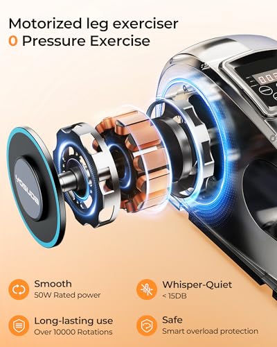 YOSUDA Under Desk Elliptical Electric,Ellipse Leg Exerciser for Seniors