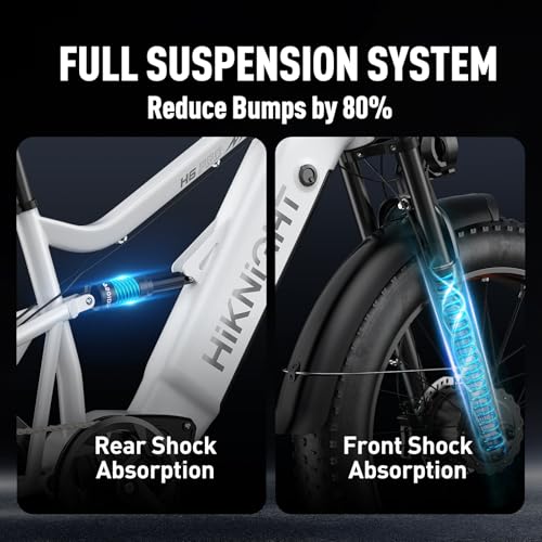 Dual Motor Electric Bike Peak 3000W, 52V 20AH Battery E Bike for Adults 26 Inch Fat Tire Mountain Electric Bicycle 38 MPH