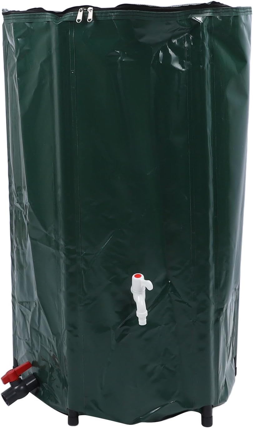 1000L Rain Barrel Rain Water Collection,Collapsible Water Barrel Portable Rain Catcher Barrel