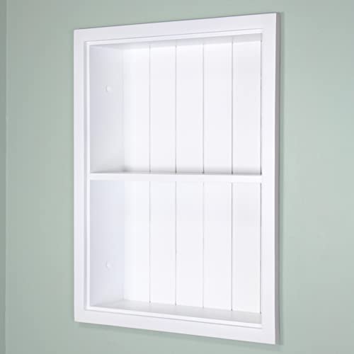 Fox Hollow Furnishings 14x18 Sloane Recessed Wall Niche Medicine Cabinet Replacement, in The Wall Bathroom Cabinet Insert Shelf/Shelves