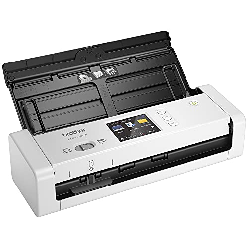Brother ADS-1800W Wireless Compact Desktop Scanner | Scan Speeds of Up to 30ppm | 2.8" Color Touchscreen
