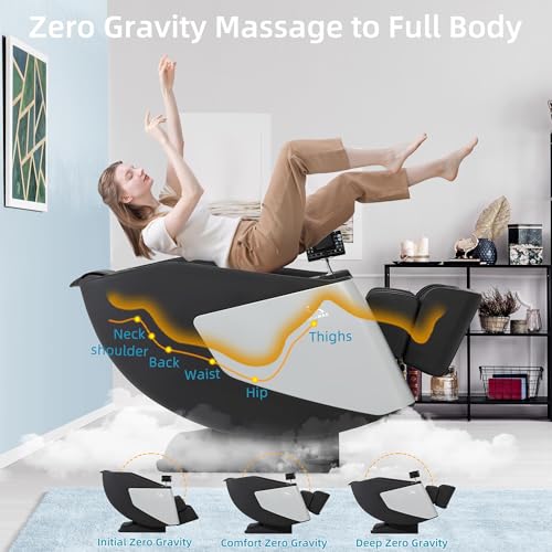 MassaMAX 2025 A305 Massage Chair Full Body, Zero Gravity SL-Track Shiatsu Massage Recliner Chair with Heat, AI Control