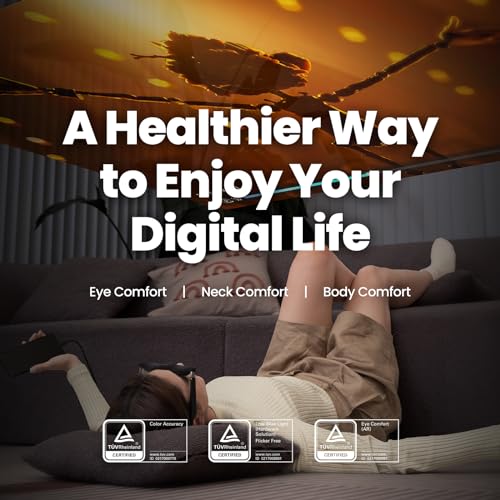 XREAL Air 2 AR Glasses, 130" Wearable Display with All-Day Comfort, 72g 120Hz 1080P, Ideal for Gaming, Streaming, Smart Glasses