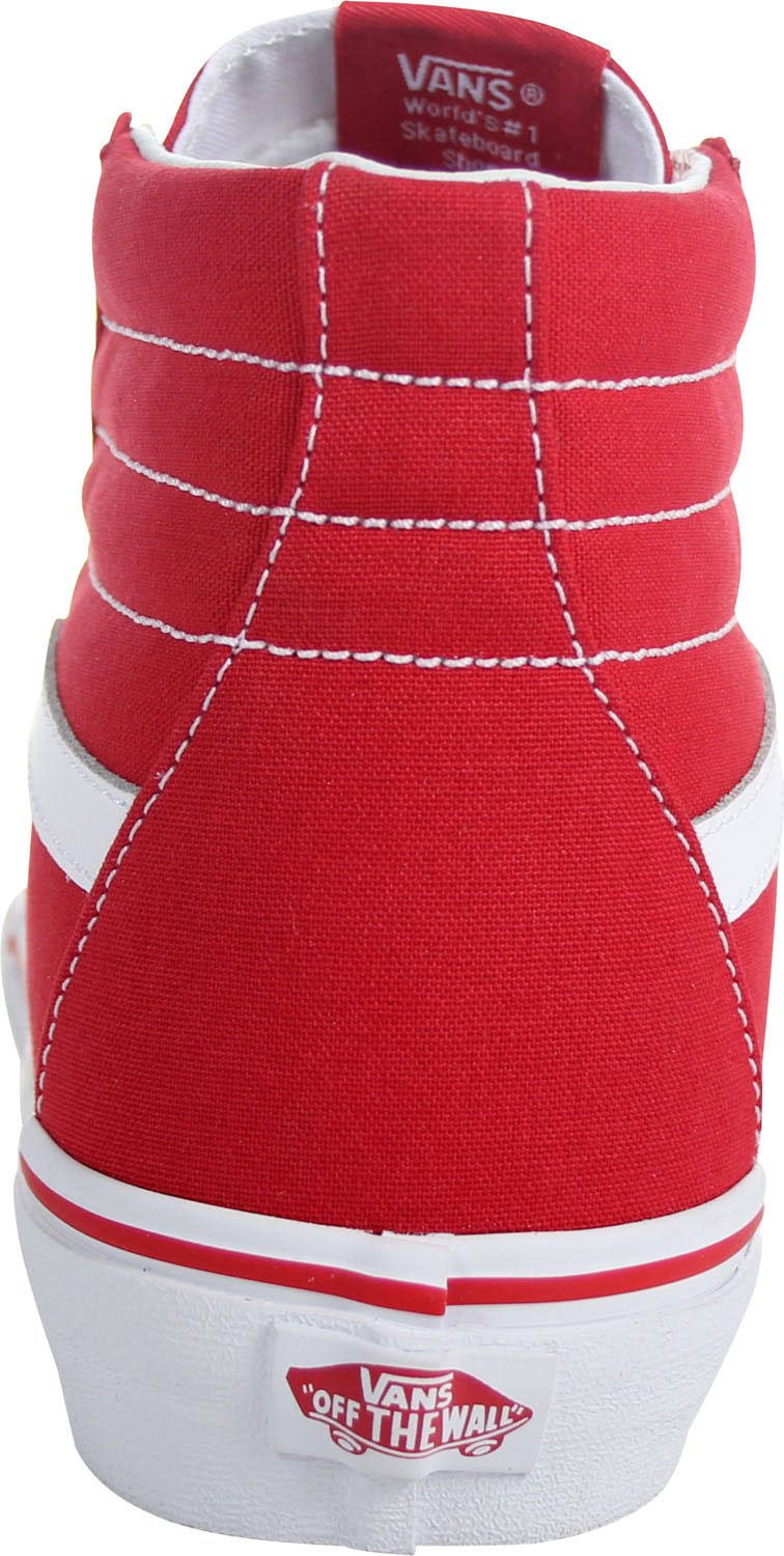 Vans Canvas Sk8-Hi (Red)