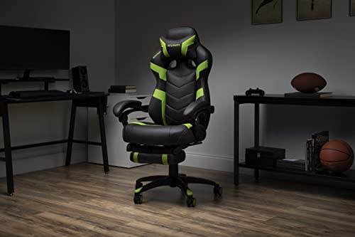 RESPAWN 110 Pro Gaming Chair - Gaming Chair with Footrest, Reclining Gaming Chair, Video Gaming Computer Desk Chair, Adjustable Desk Chair