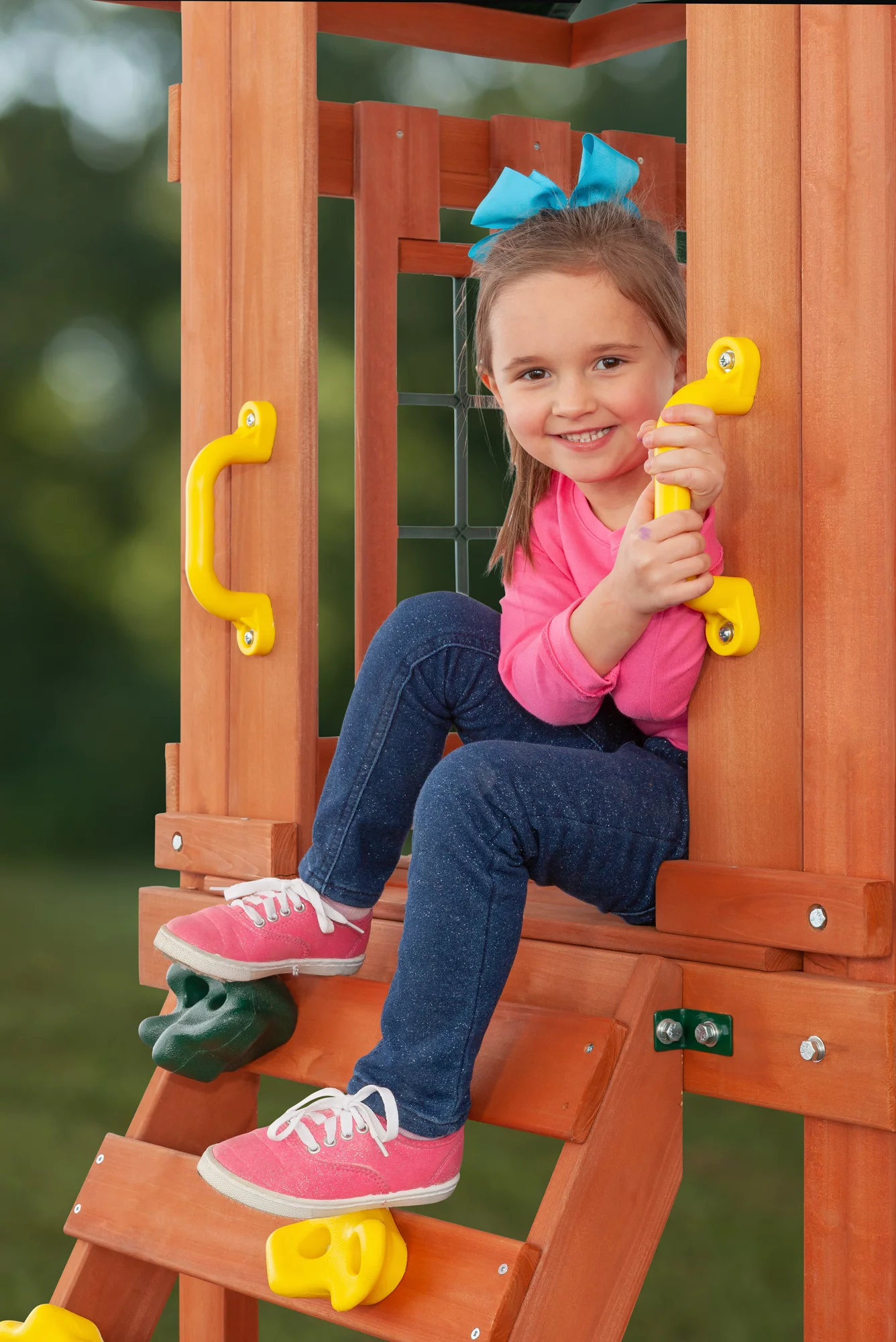 Creative Cedar Designs Cedar Cottage Wooden Swing Set