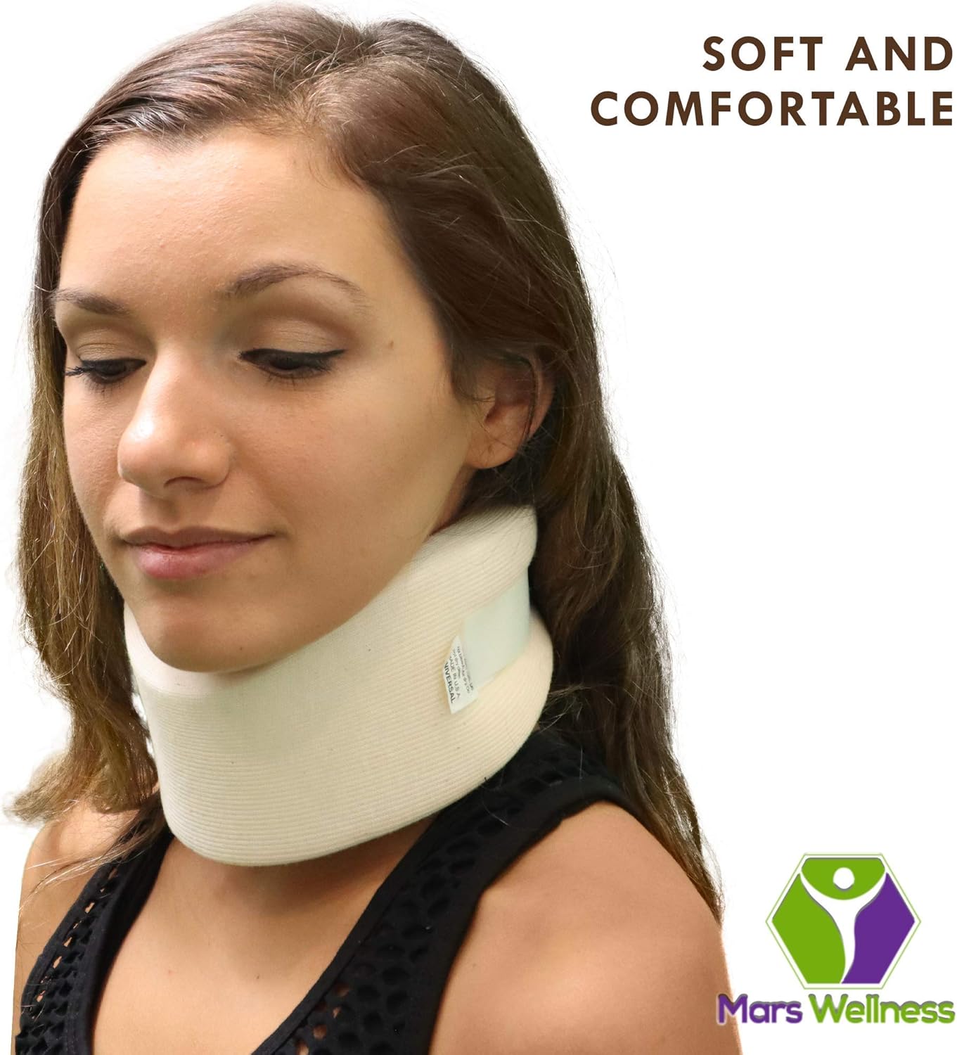 Mars Wellness Universal Soft Neck Brace - Medical Cervical Collar Support Brace for Neck Pain
