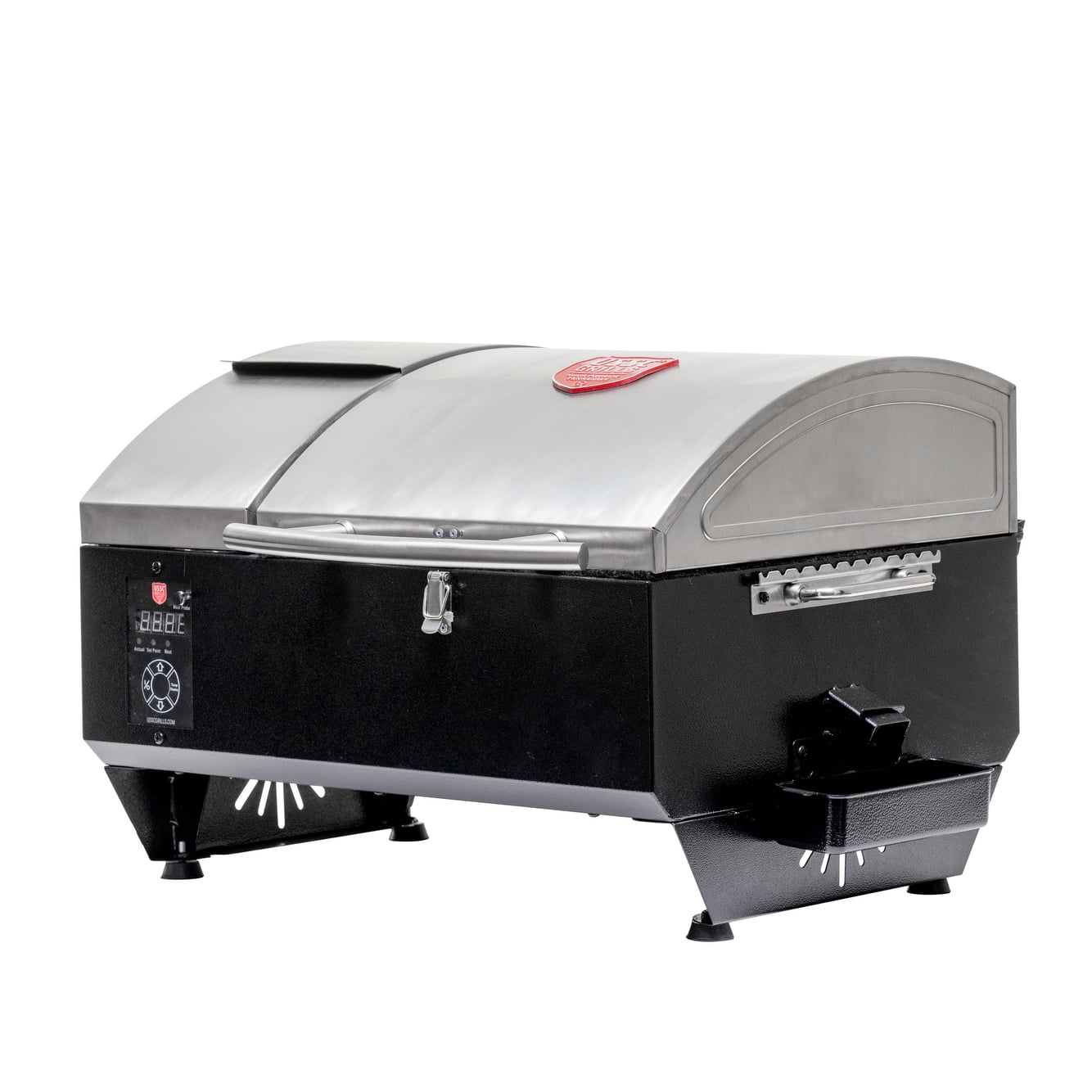 USSC Grills  Portable Tailgate Tabletop Wood Pellet Grill, Stainless Steel