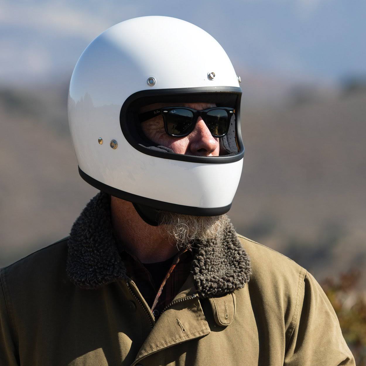 Biltwell Gringo ECE Gloss White Helmet