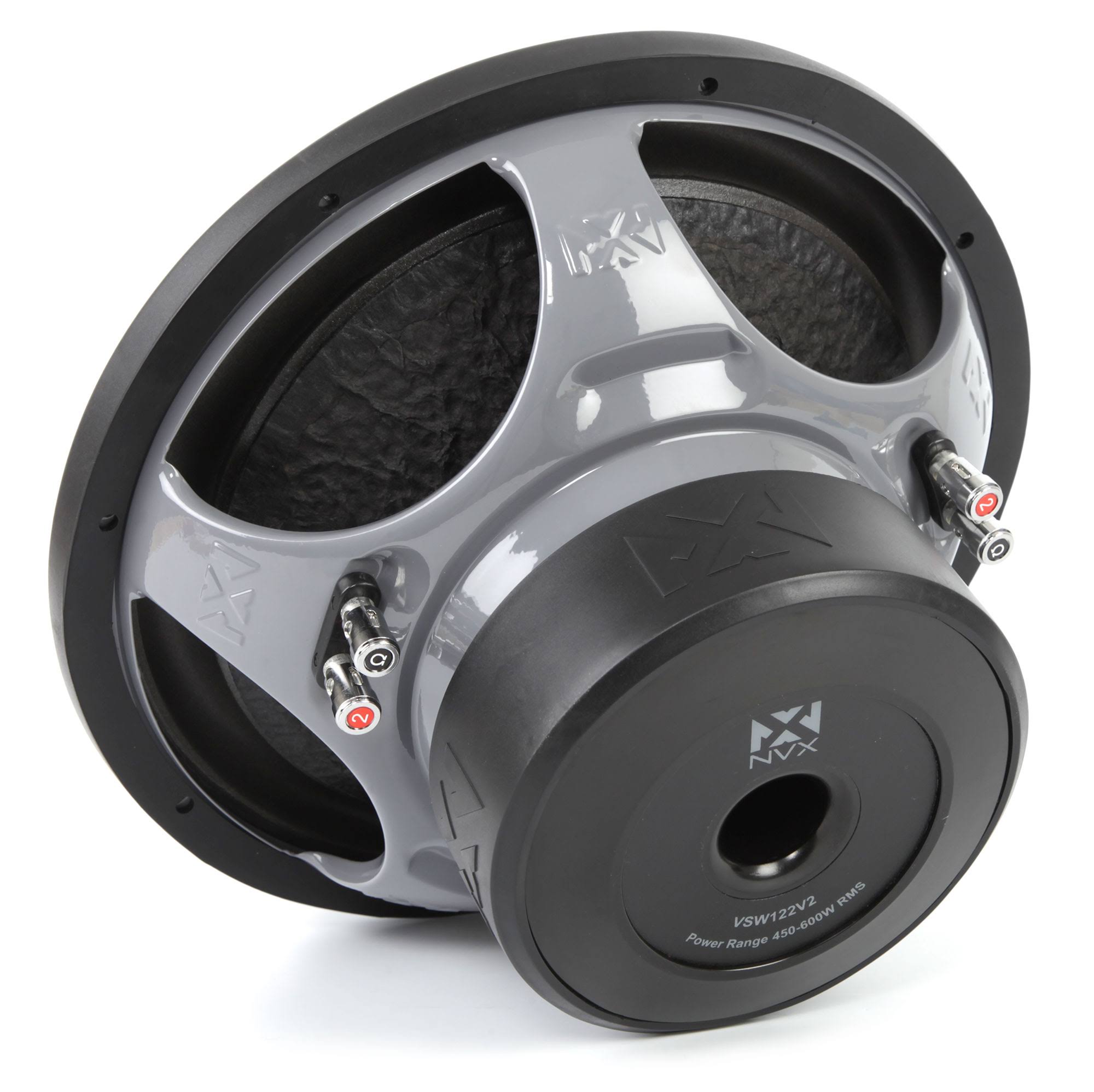 NVX VSW122v2 1200 Watt 12x22 inch VS-Series Dual 2-Ohm Car Subwoofer