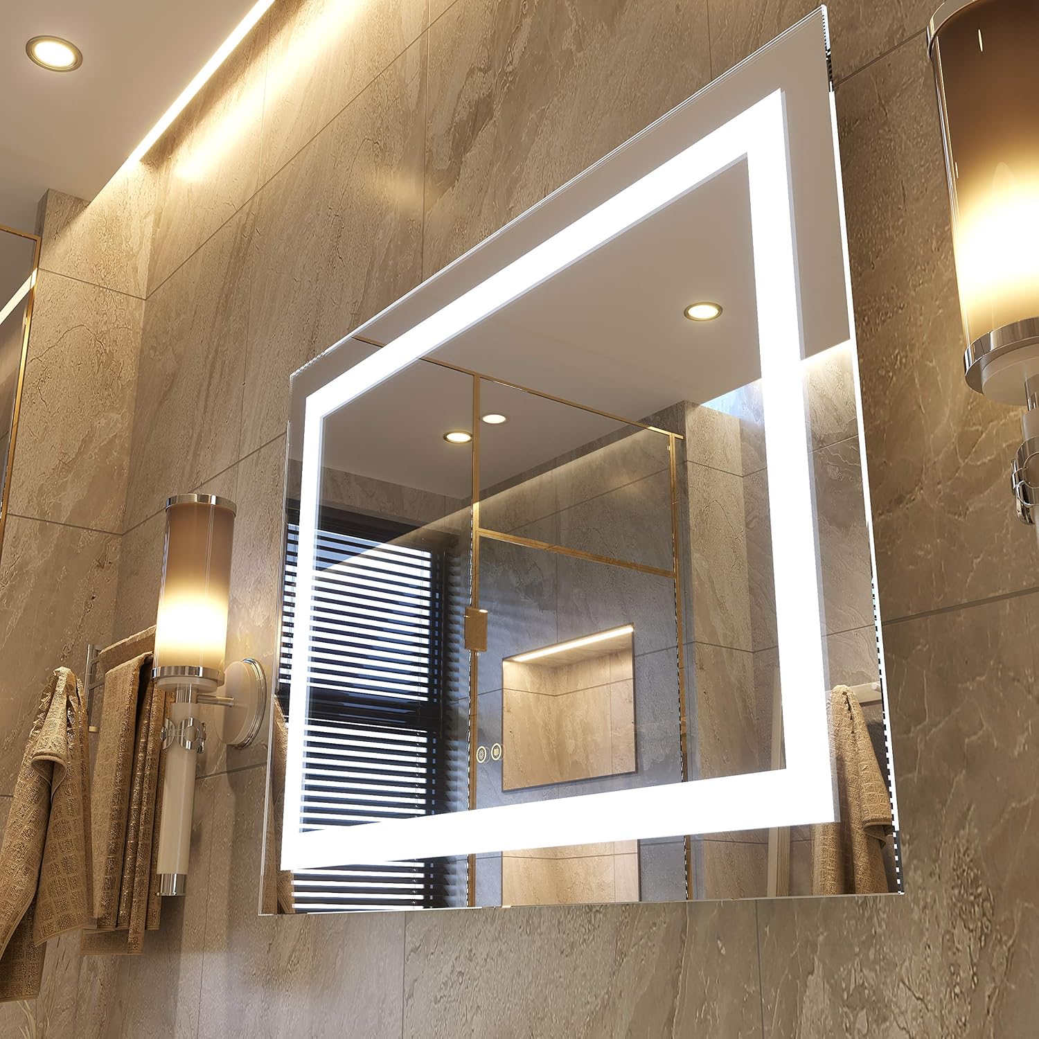 Petus PetusHouse 20 X 28 Inch LED Lighted Bathroom Mirrors