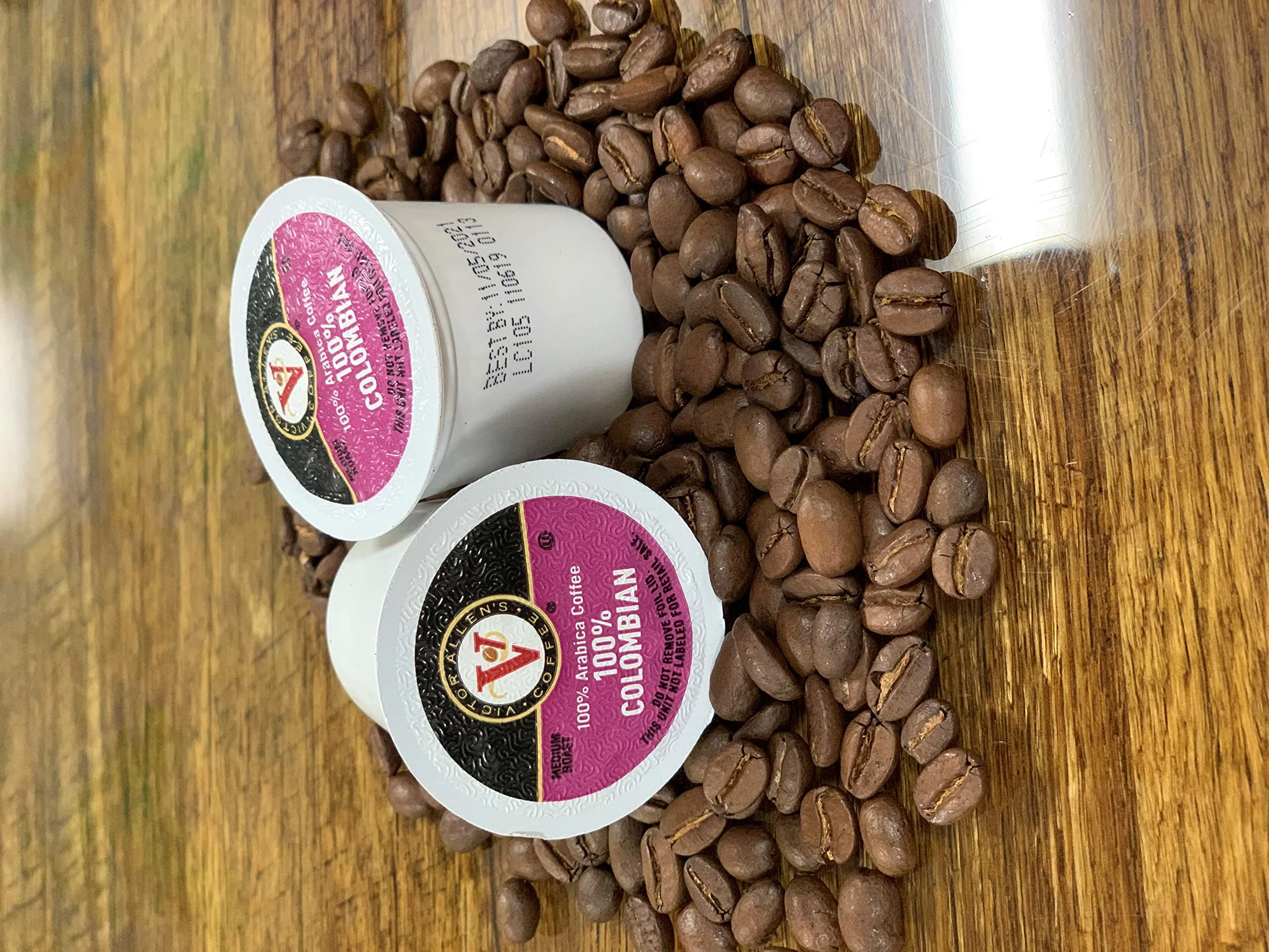 Victor Allen Coffee, 100% Colombian Single Serve K-cup, 200 Count (Compatible with 2.0 Keurig Brewers) 200 Count - K Cups NEW