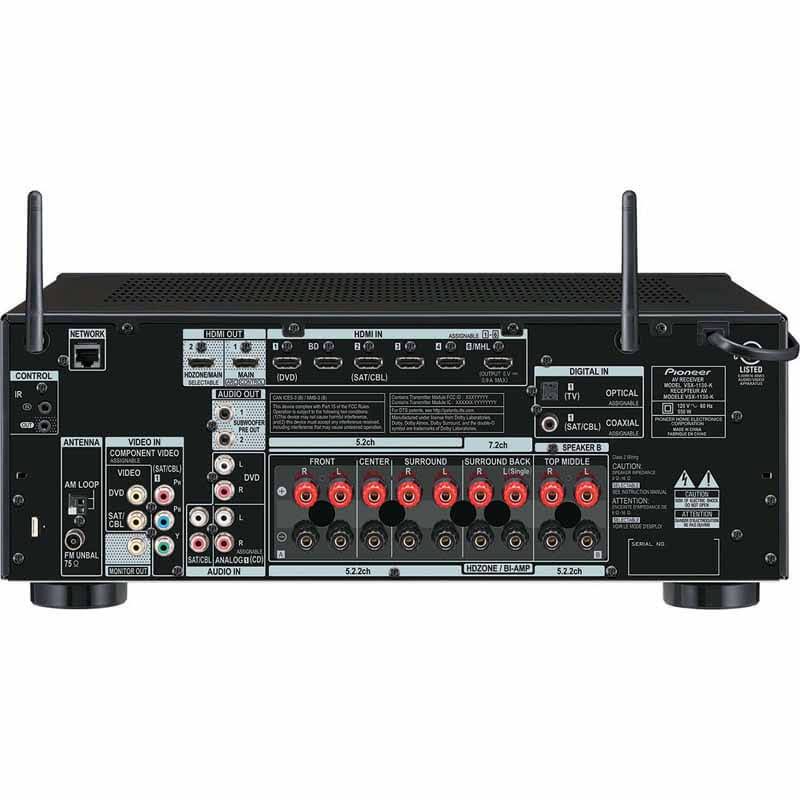 Pioneer VSX-1130-K 7.2 Channel AV Network Receiver - Black