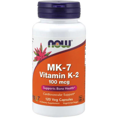 Now Foods MK-7 Vitamin K-2 100mcg 120vc - Kansas Nuitrition - HNZSDS