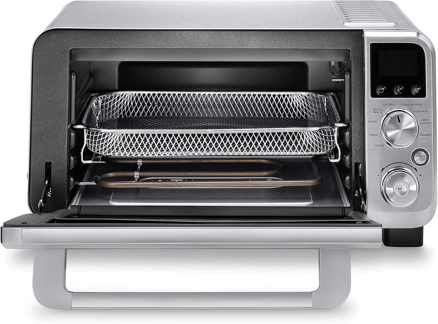 De'Longhi Livenza 9-in-1 Digital Air Fry Convection Toaster Oven, Grills, Broils, Bakes, Roasts, Keep Warm, Reheats, 1800-Watts + Cooking Accessories