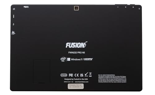 Fusion5 10.1" Windows 11 Professional Tablet PC - Intel 13th Gen - Full HD Windows Tablet Computer - 8GB RAM, 256GB SSD Storage, Quad-Core CPU