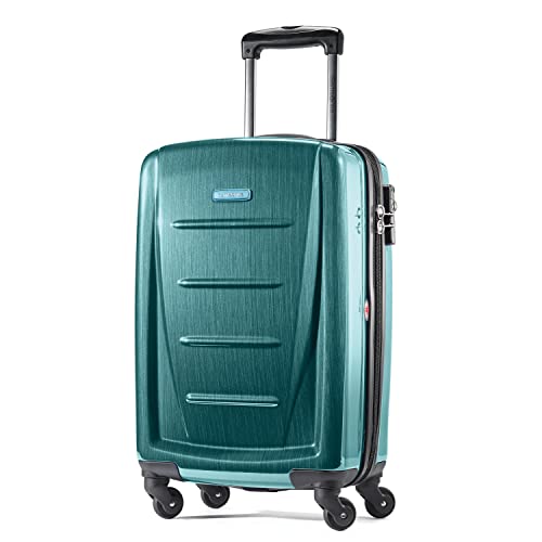 Samsonite Winfield 2 Hardside Expandable Luggage with Spinner Wheels, Brushed Anthracite, Checked-Large 28-Inch