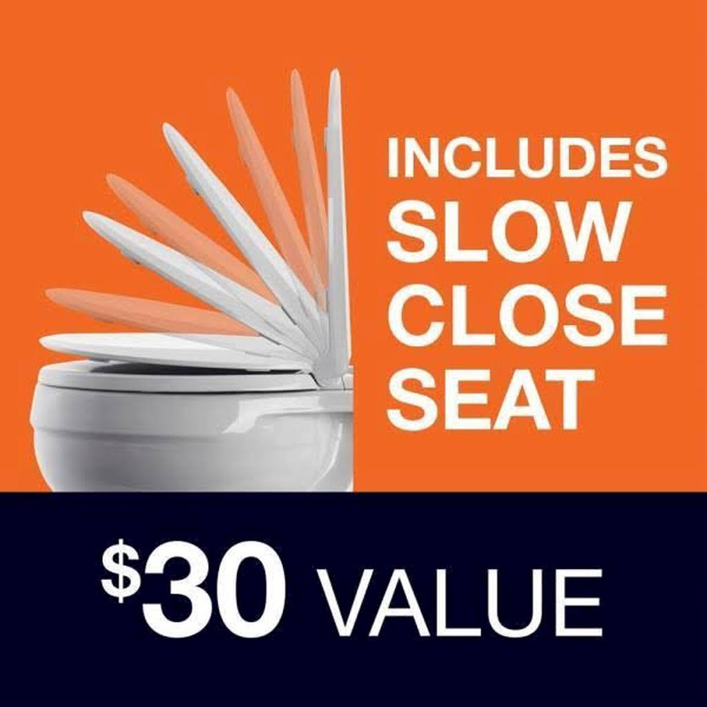 Kohler Cimarron 2-Piece Complete Solution 1.28 GPF Single Flush Elongated Toilet in White (Slow-Close Seat Included) 78248-0