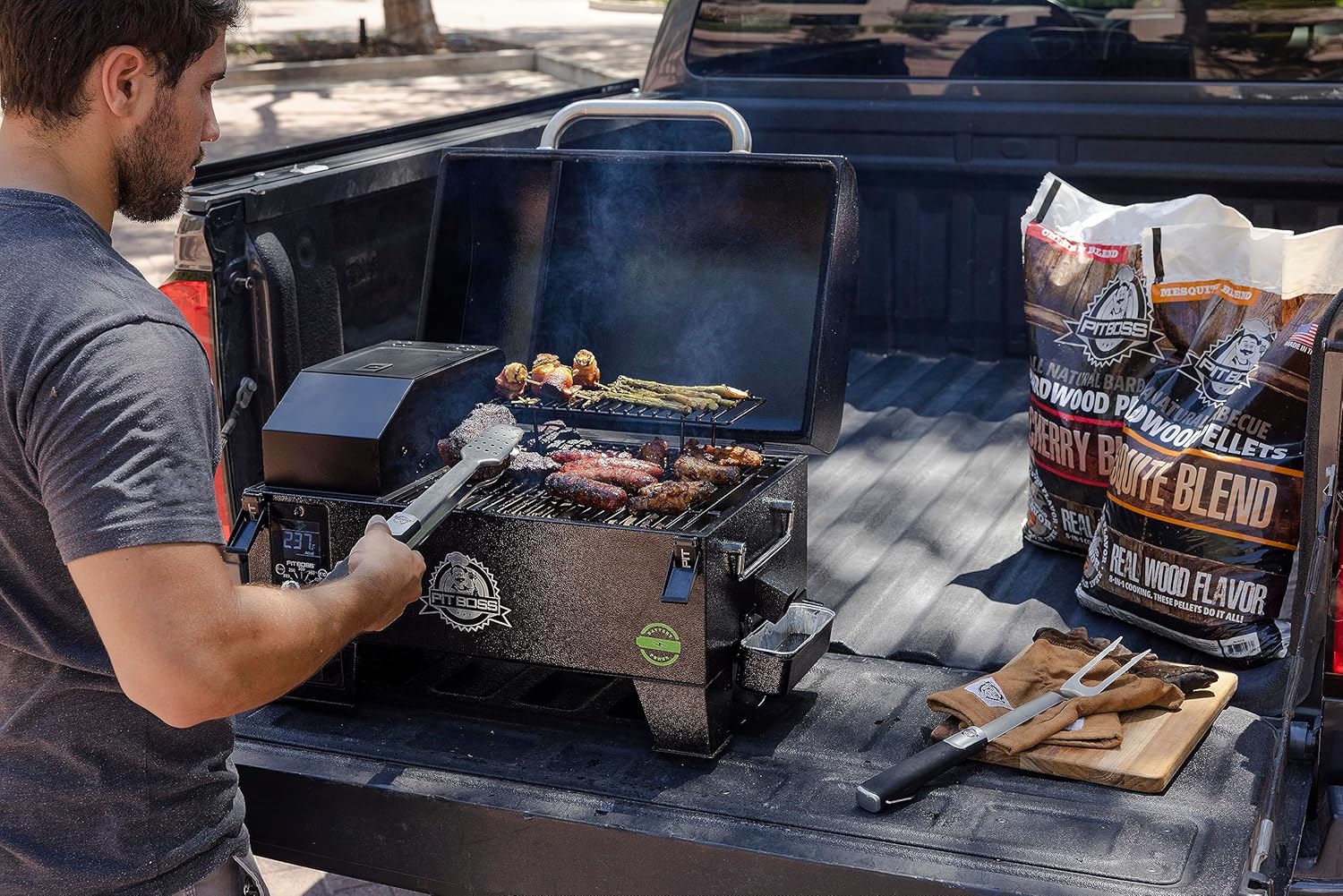 Pit Boss Portable Battery Powered Wood Pellet Grill