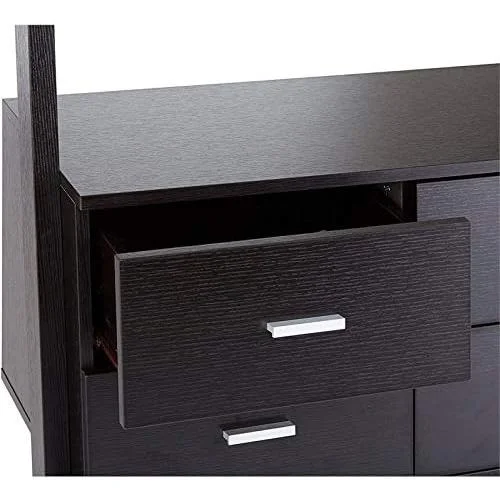 4 Shelf Ladder Bookcase In Cappuccino