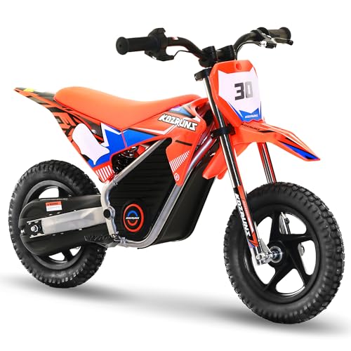 AIII Electric Dirt Bike for Kids 3-7, High Performance Racing Grade Motorcycle, Up to 8MPH, 2 Speed Settings, 12-Inch Off-Road Tires