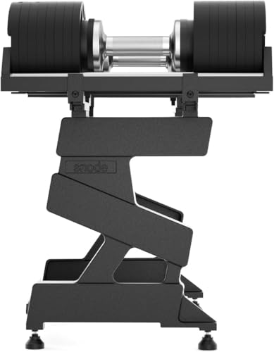SNODE AD80 Drop Proof 80 lbs Adjustable Dumbbell Set -Adjustable Weights with Cast Iron Plates and Cradle, Knurled Handle, Fast Adjust