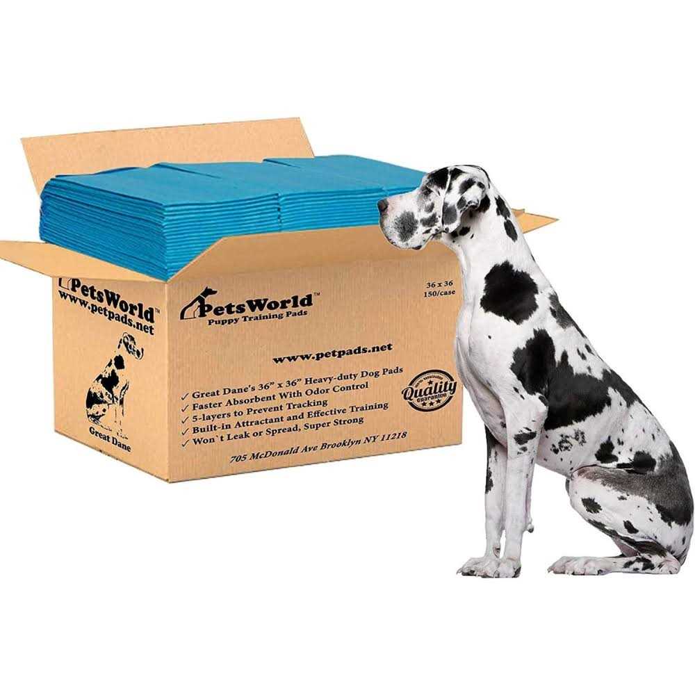 Petsworld Giant Potty Pads Odor Eliminating 36 x Pee Pads for Dogs - Pet Supplies online store
