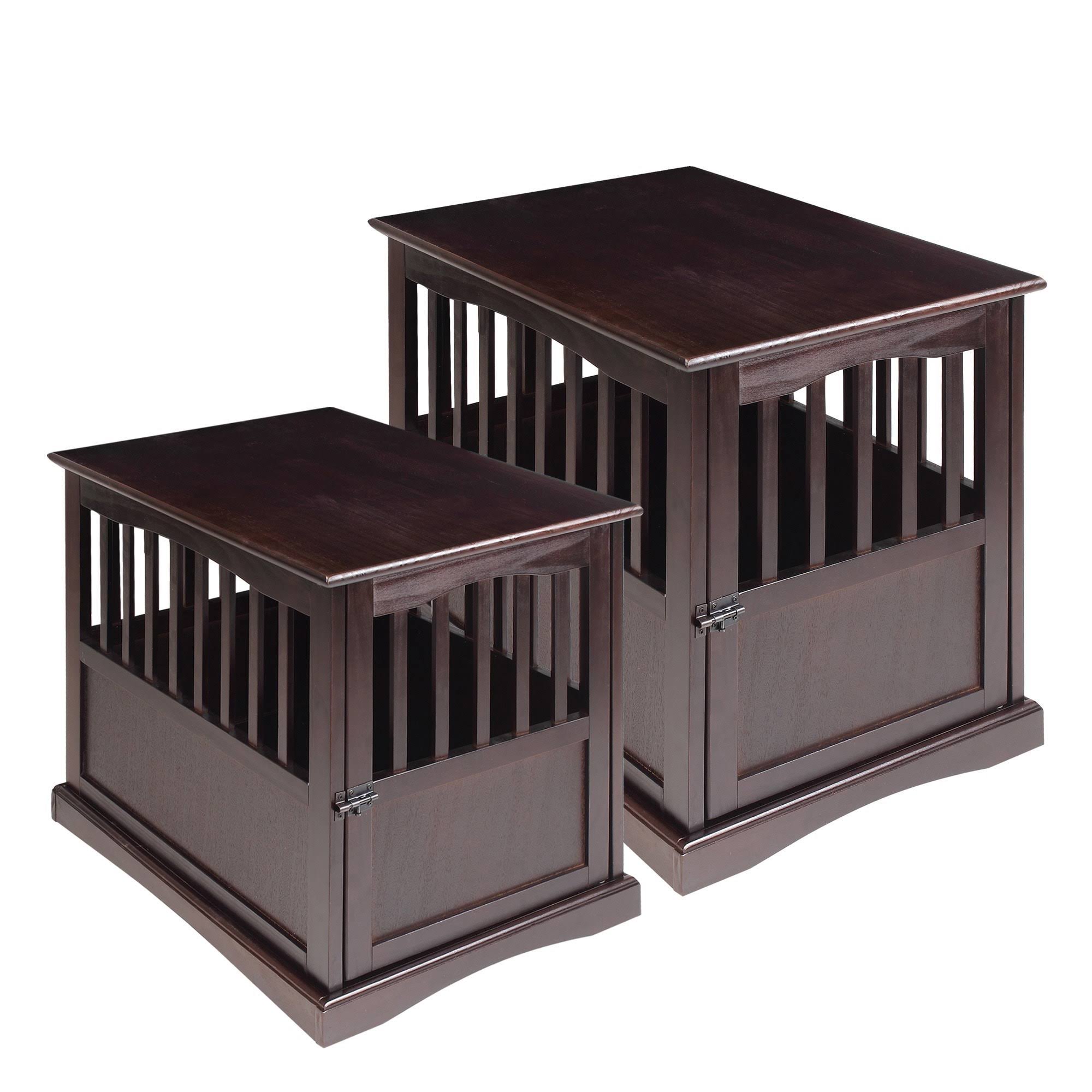 Casual Home Pet Crate End Table - Walnut