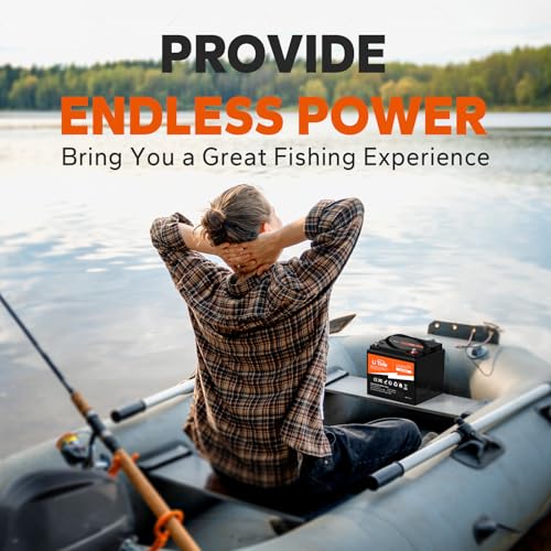 LiTime 12V 50Ah Lithium LiFePO4 Battery Built in BMS, 10 Years Lifetime 4000+ Cycles Output Power 640W, Perfect for Boat Marine Trolling motor Camping