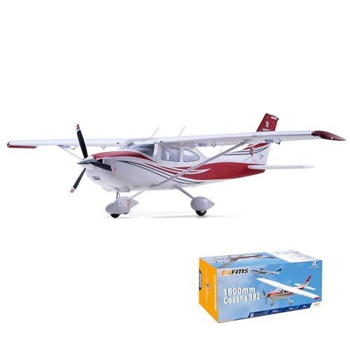 Fms Rc Planes for Beginners Remote Control Airplane for Adults Single-Engine Propeller Airplane 1500MM Cessna 182 Blue 6 Channel Hobby Rc Airplanes