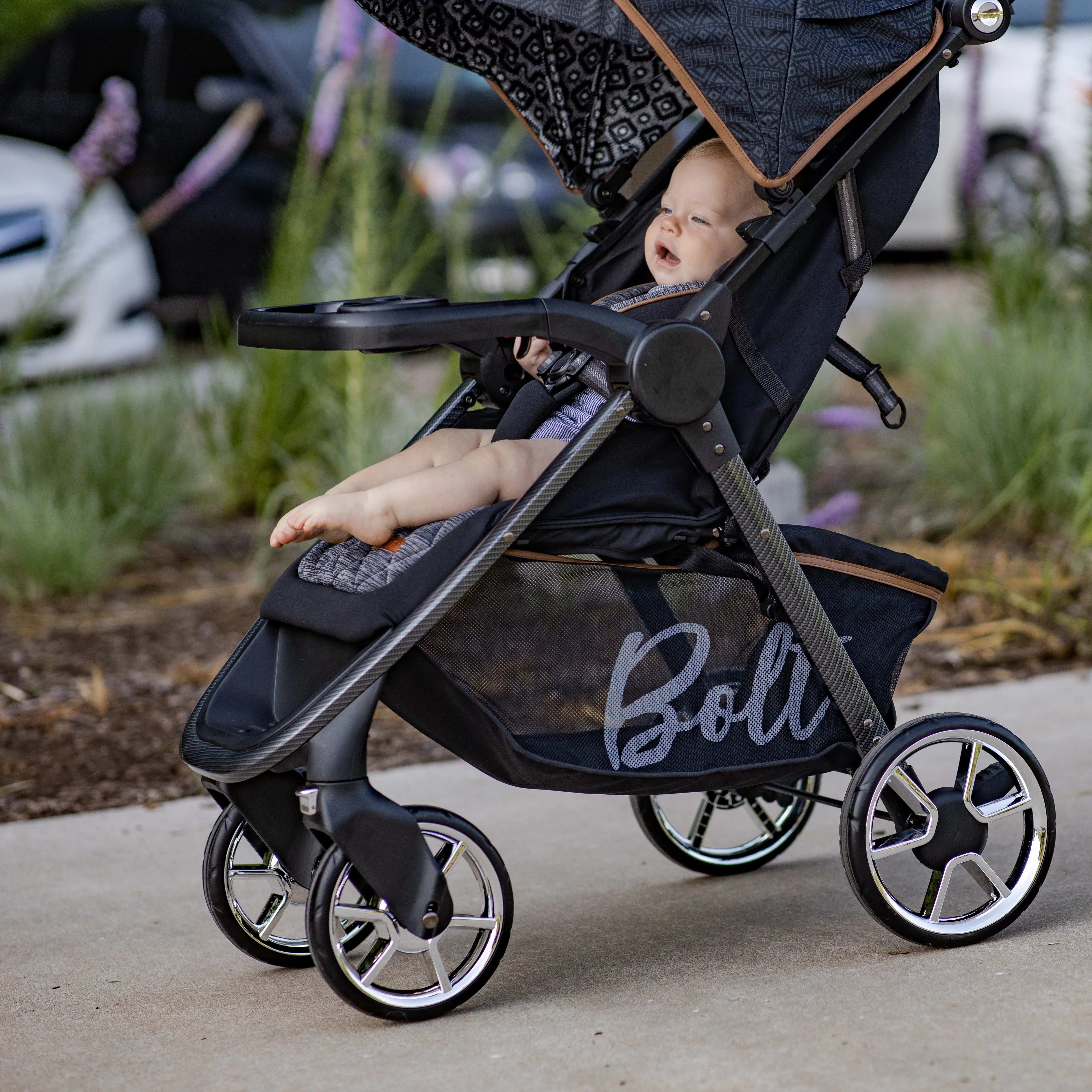 Monbebe Bolt Travel System Stroller and Infant Car Seat, Urban Boho - Radiant Selections