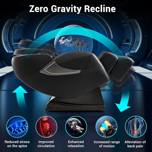 Massage Chair, 14 Massage Points Full Body Massage Chair, Zero Gravity Extra Large Shiatsu Recliner w/Lumbar & Calf Heating, 20 Auto Modes