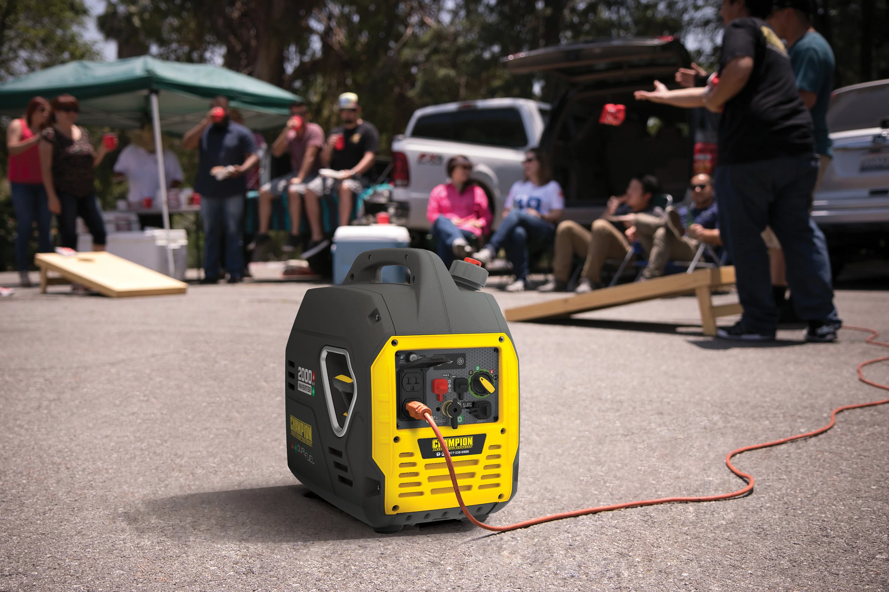 Champion Power Equipment 2000 Watt Dual Fuel Pull Cord Start Inverter Generator